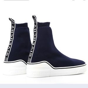Givenchy navy George v sock sneakers size 37 us 7